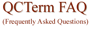 QCTerm FAQ