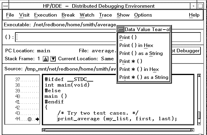 [The Data Value Tear-Off Menu]