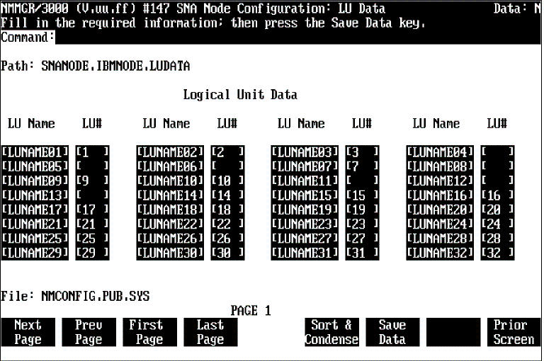 [LU Data Screen Example]