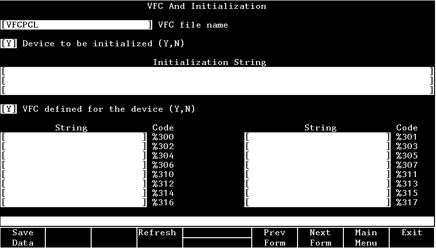 [VFC and Initialization Screen]