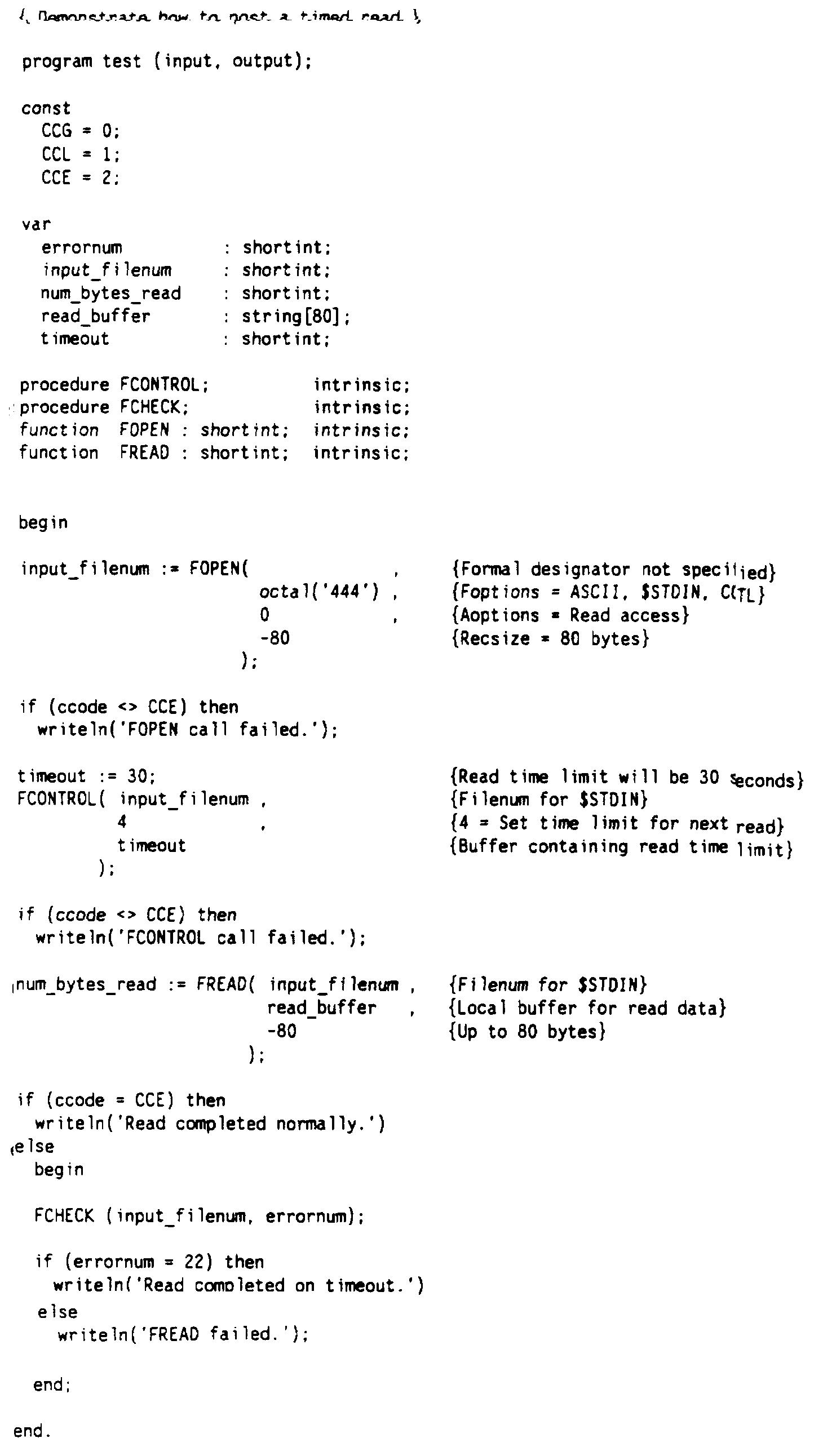 Opening a Read Port and a Write Port