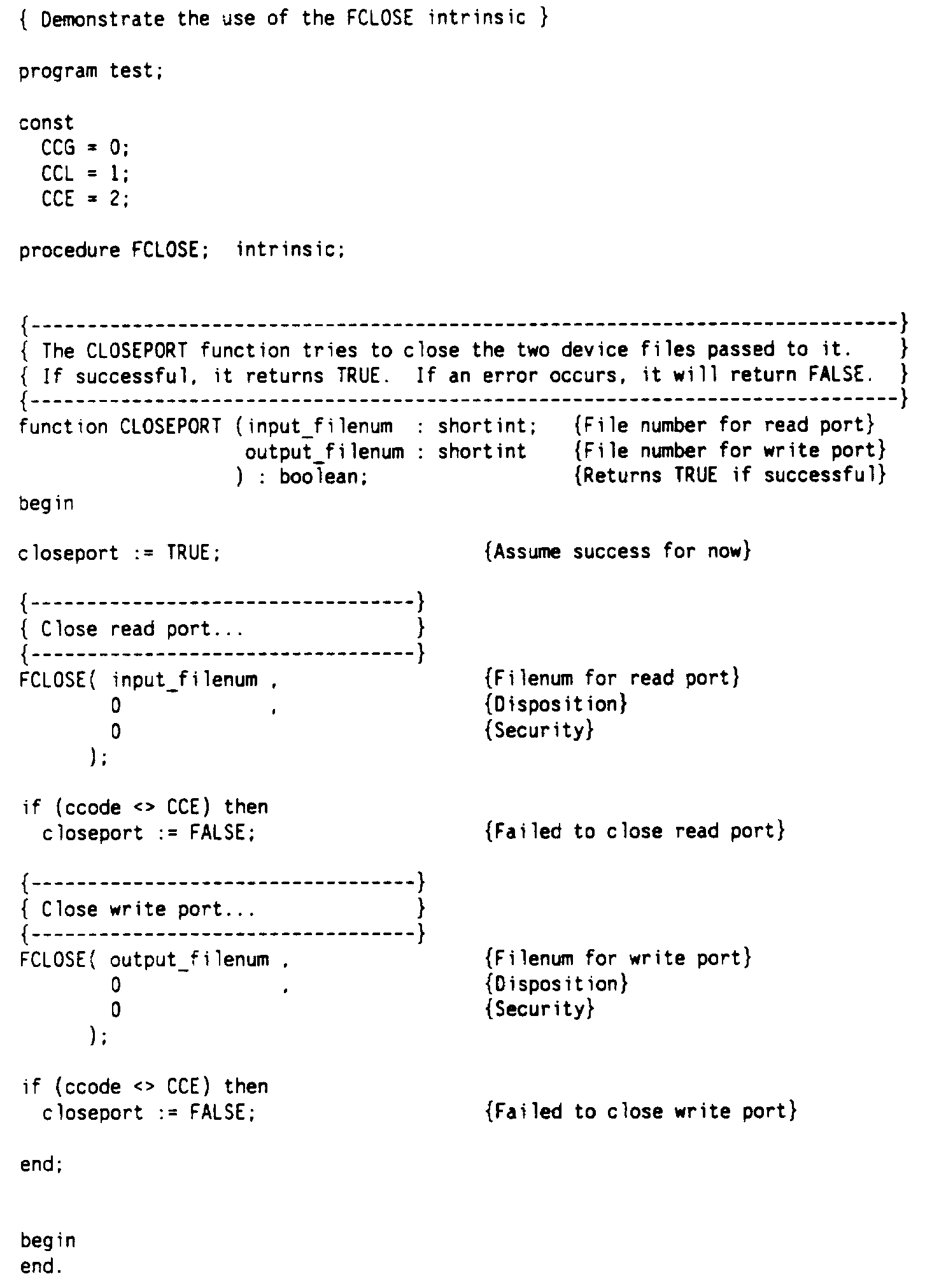 Opening a Read Port and a Write Port