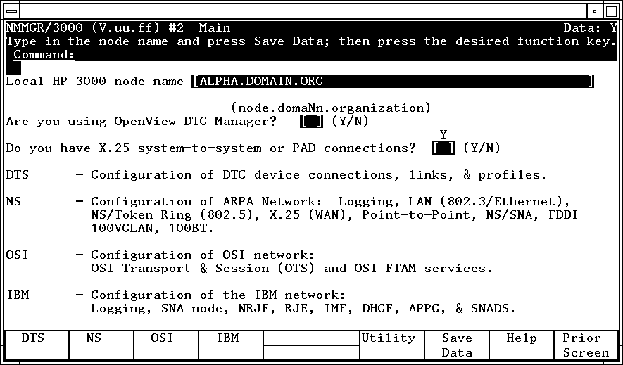 Main Screen