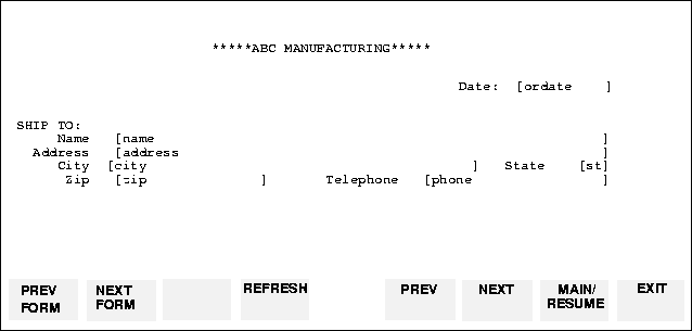 Example of a Form Layout