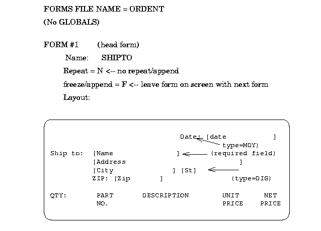 Sample Forms File Layout