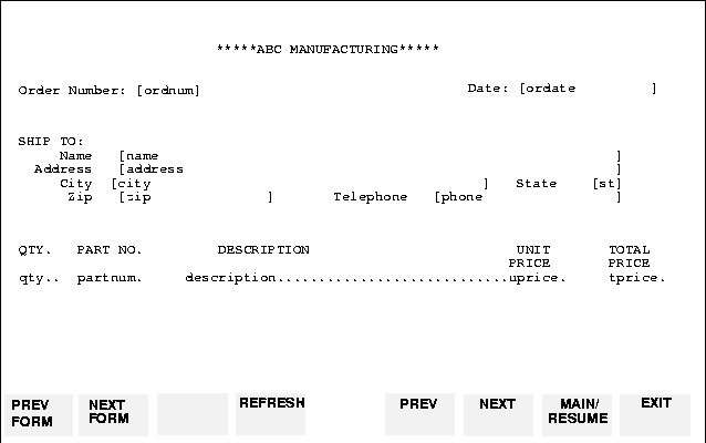 FORMSPEC Screen Design