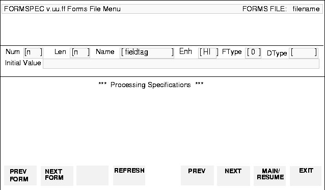 Field Menu