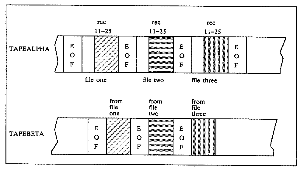 [Copying Subsets of Files to Labeled Tape]