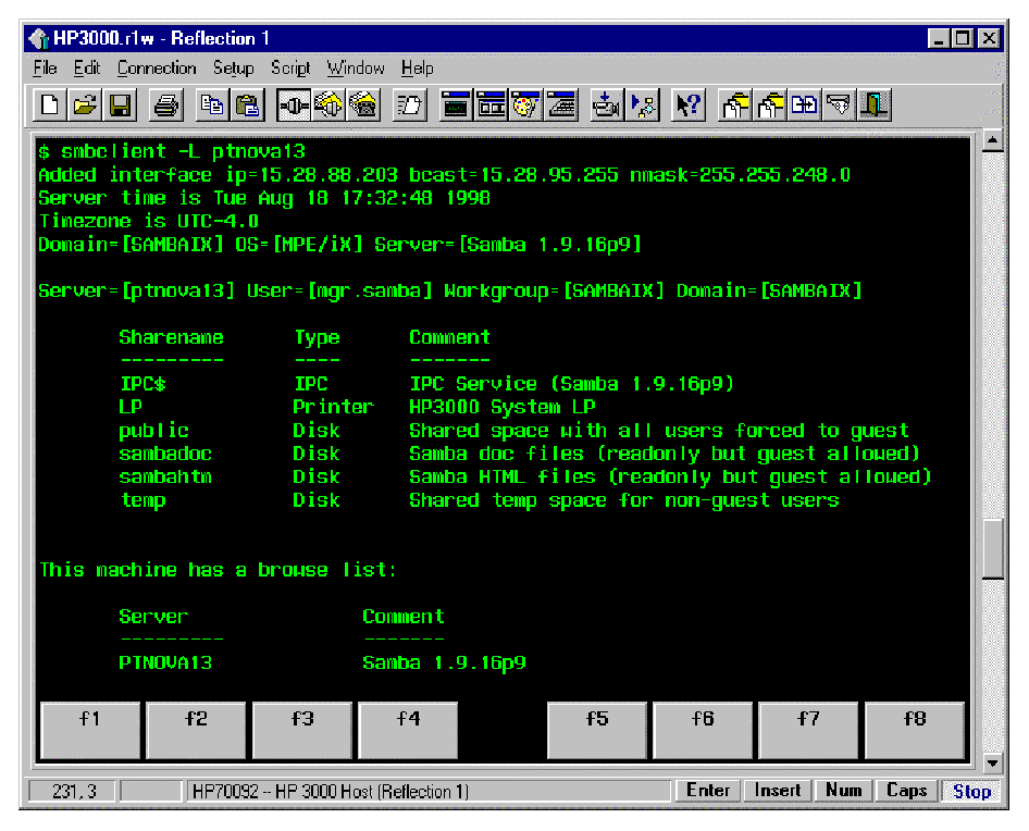 smbclient for MPE/iX (1)