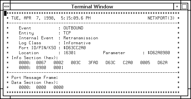 Class 3, A Non-Critical Transport Error