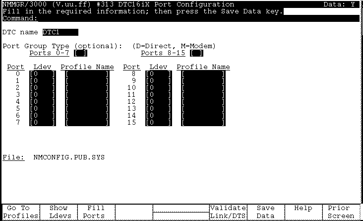 [DTC16iX Port Configuration]