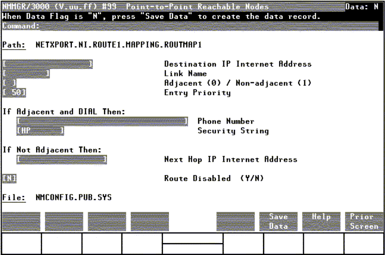 [Point-to-Point Reachable Nodes Screen]