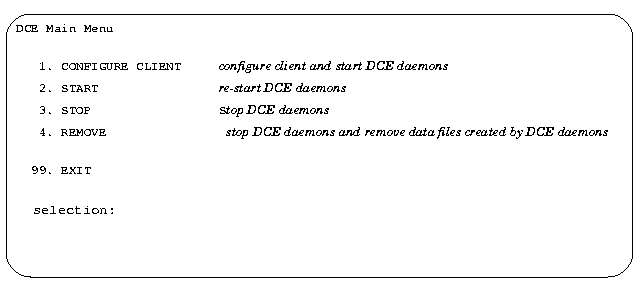 [DCE Main Menu]